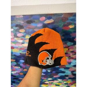 Cleveland Browns NFL Pro Line Authentic shark tooth Knit Beanie Hat